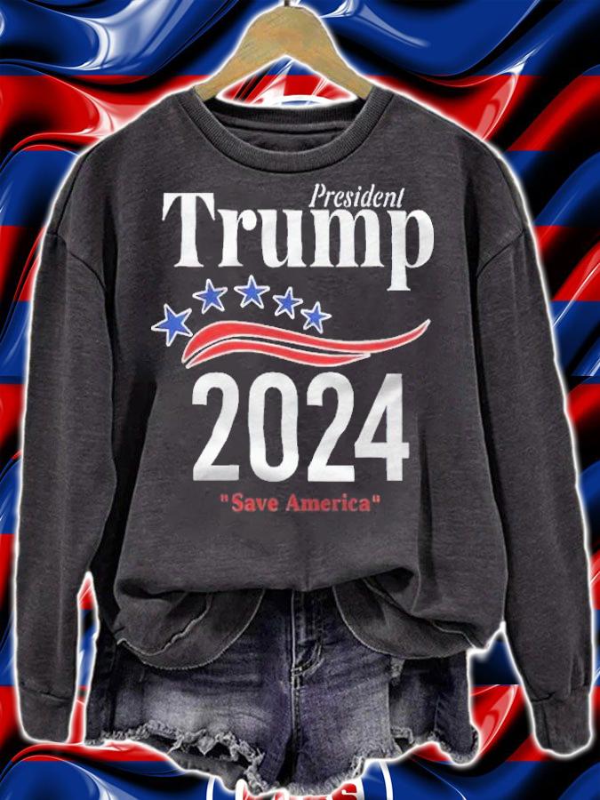 President Donald Trump 2024 save America T-shirt sweatshirt