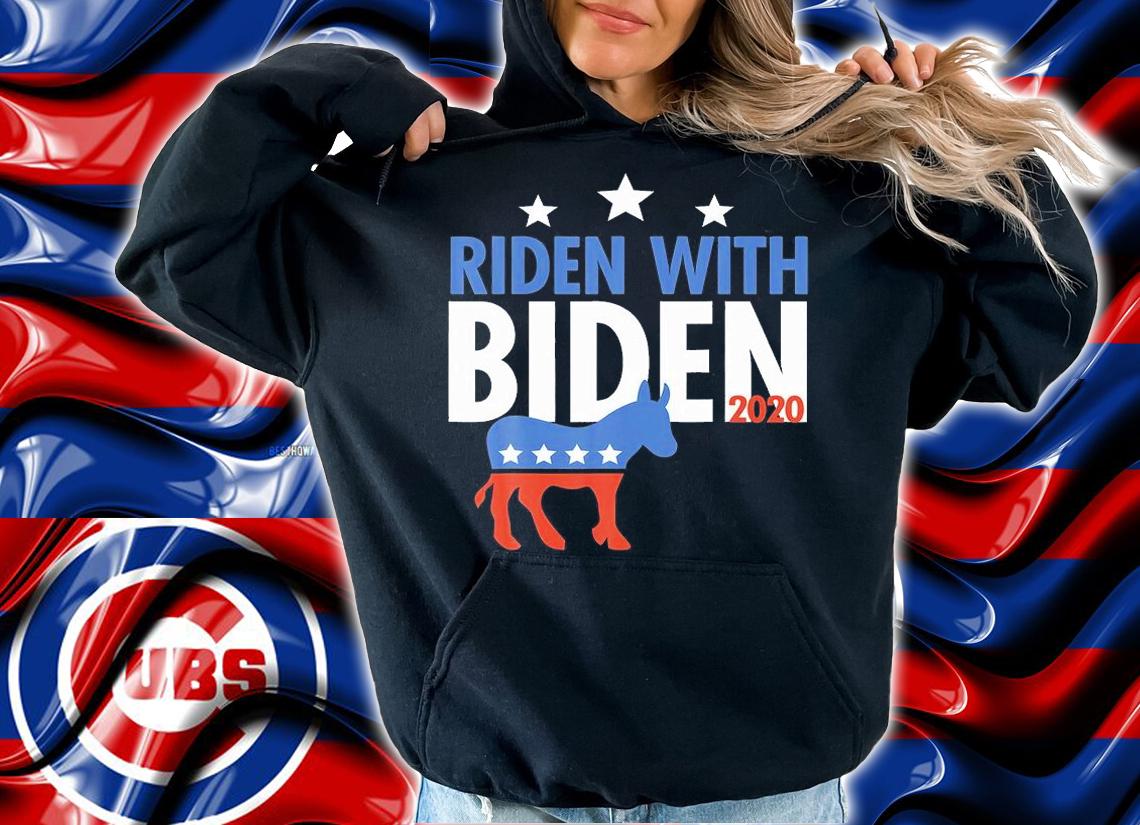 Riden With Biden 2020 Joe Biden For President USA T-Shirt hoodie