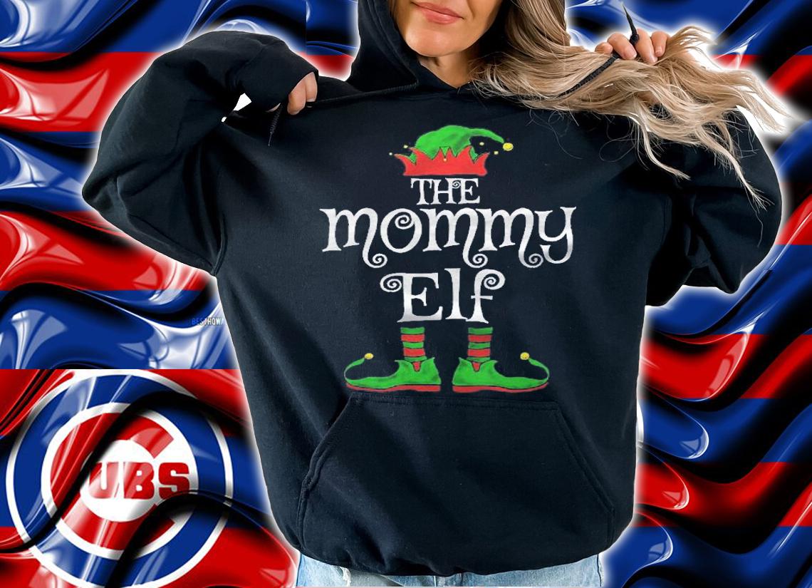 The Mommy Elf Family Matching Funny Christmas Gift Mom Premium Shirt