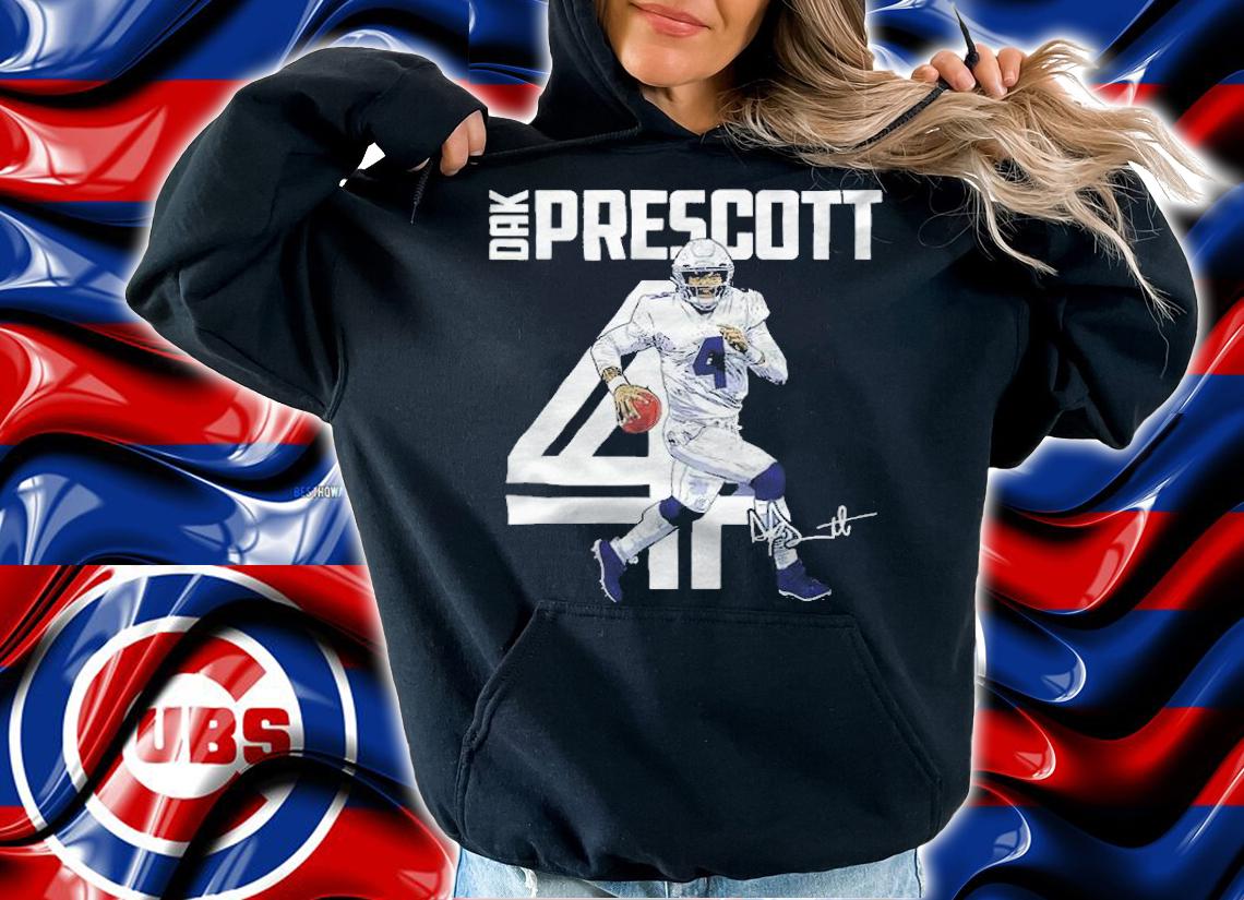 Dak Prescott Inline Dallas Football Signature Shirt hoodie