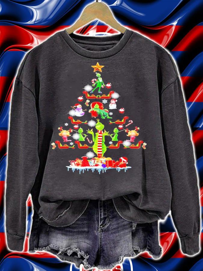 Grinch Christmas Tree Shirt sweatshirt