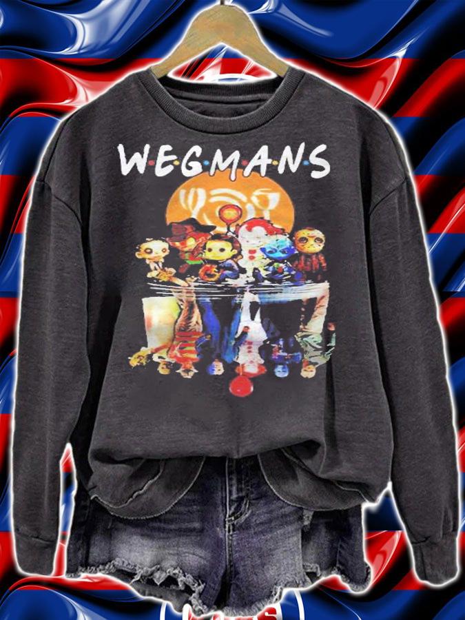Horror Characters Chibi Water Reflection Wegmans Shirt