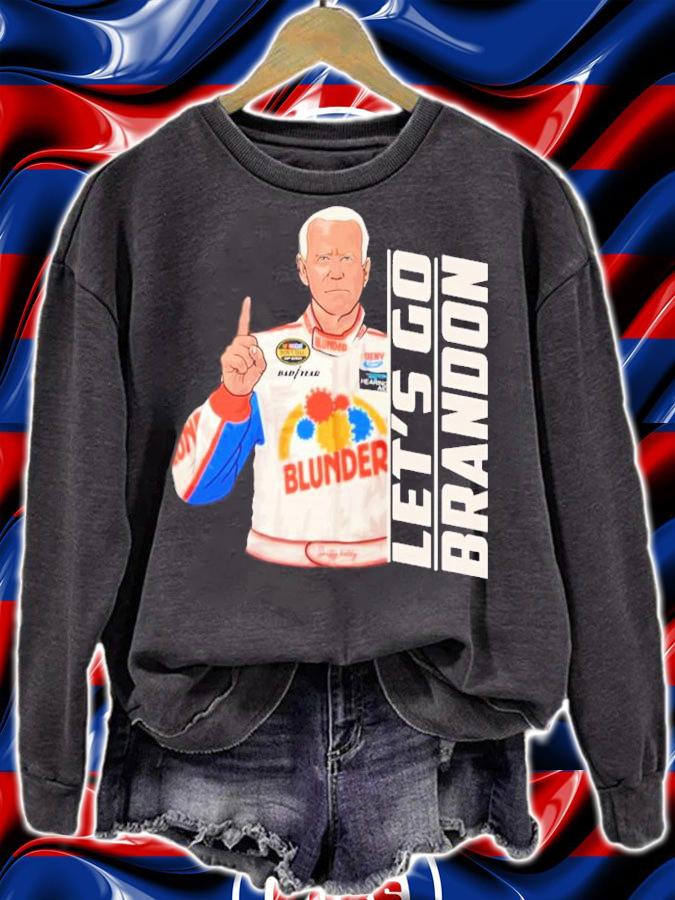Joe Biden Let's Go Brandon Racer Shirt sweatshirt