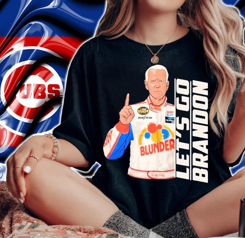 Joe Biden Let's Go Brandon Racer Shirt woman shirt