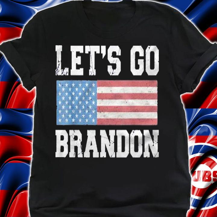 Lets Go Brandon  Vintage Retro American Usa Flag Pullover Shirt shirt
