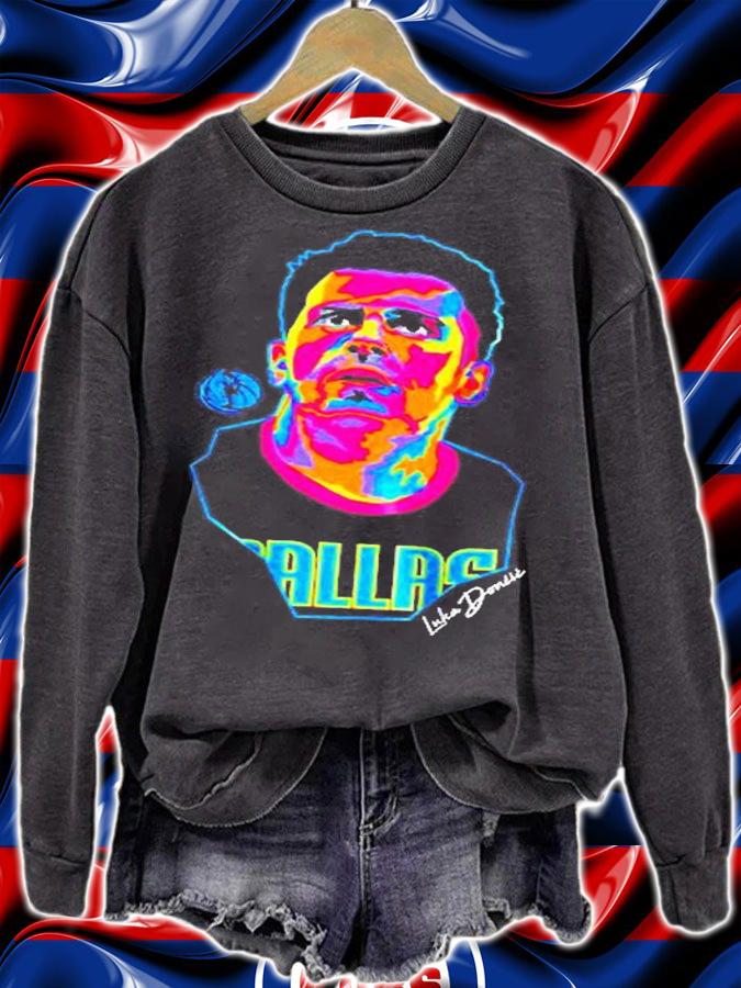 Luka Doncic Dallas Mavericks Artist Series T-Shirt sweatshirt