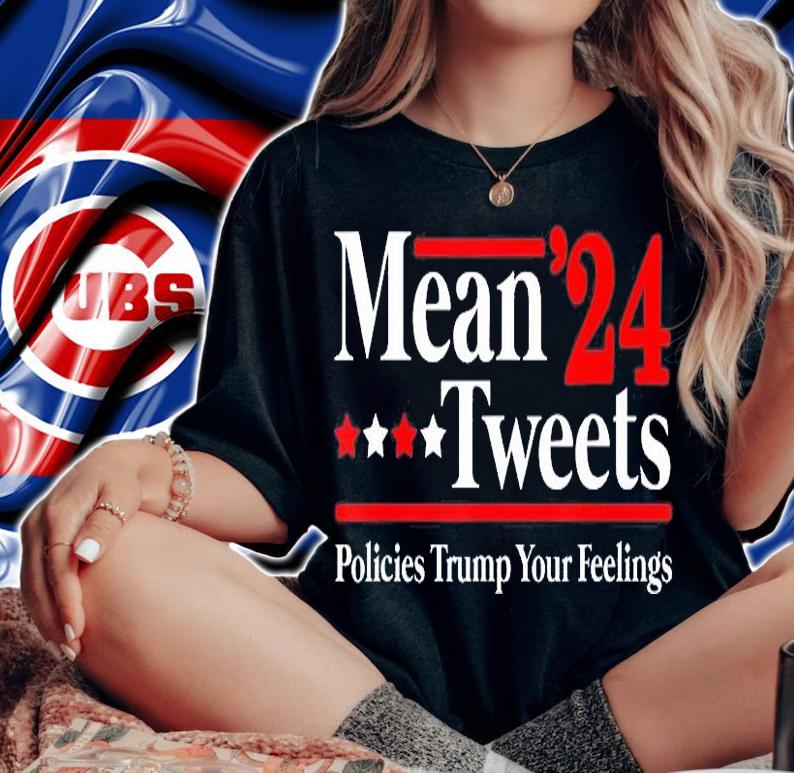 Mean Tweets 2024 Pro Donald Trump 24 Funny Anti Biden T-Shirt woman shirt