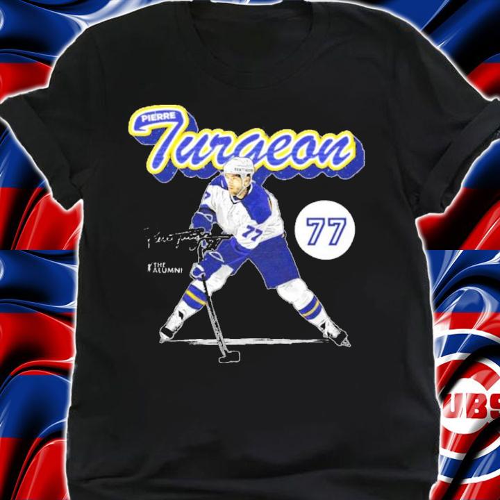 Pierre Turgeon St. Louis Retro Script Hockey Signatures Shirt shirt
