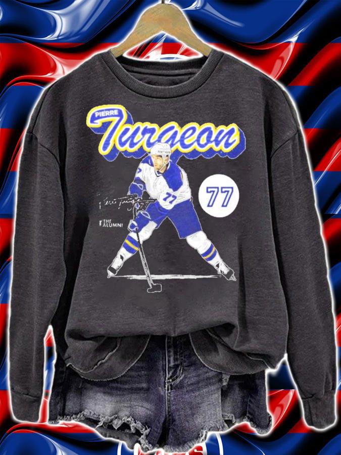 Pierre Turgeon St. Louis Retro Script Hockey Signatures Shirt sweatshirt