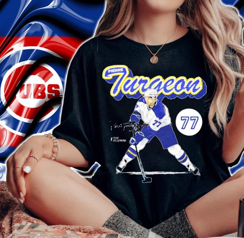 Pierre Turgeon St. Louis Retro Script Hockey Signatures Shirt woman shirt