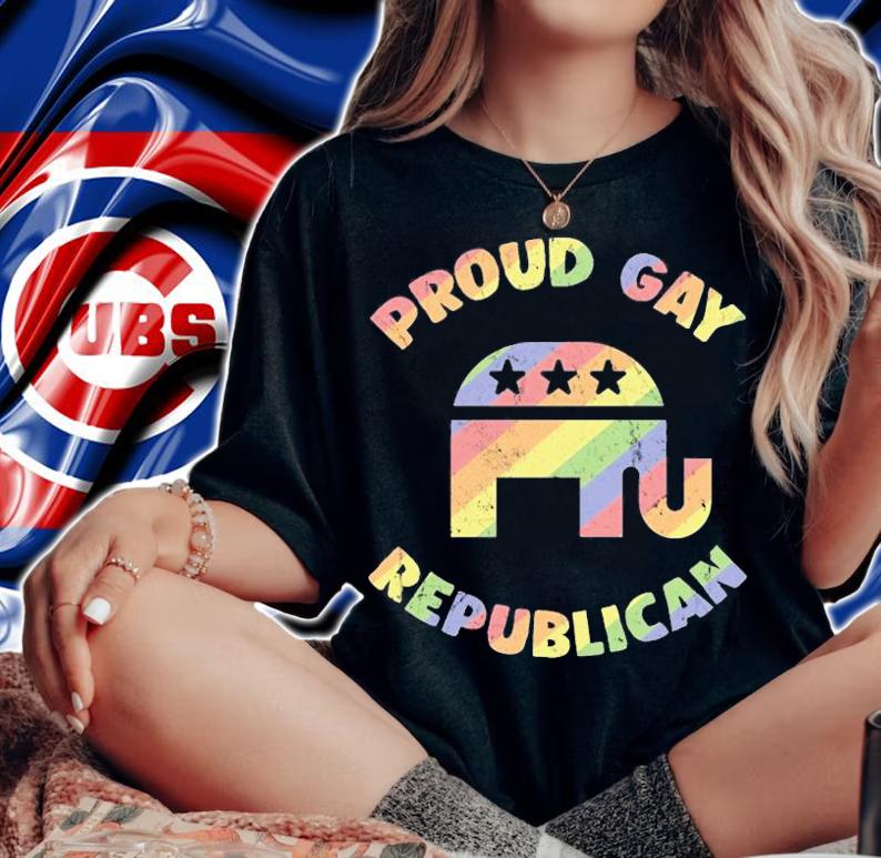 Proud Gay Republican LGBT T-Shirt woman shirt