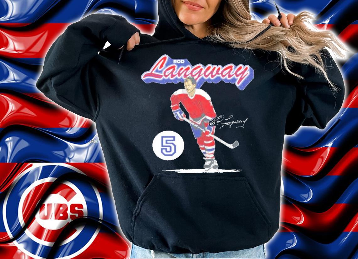 Rod Langway Washington Retro Script Hockey Signatures Shirt hoodie