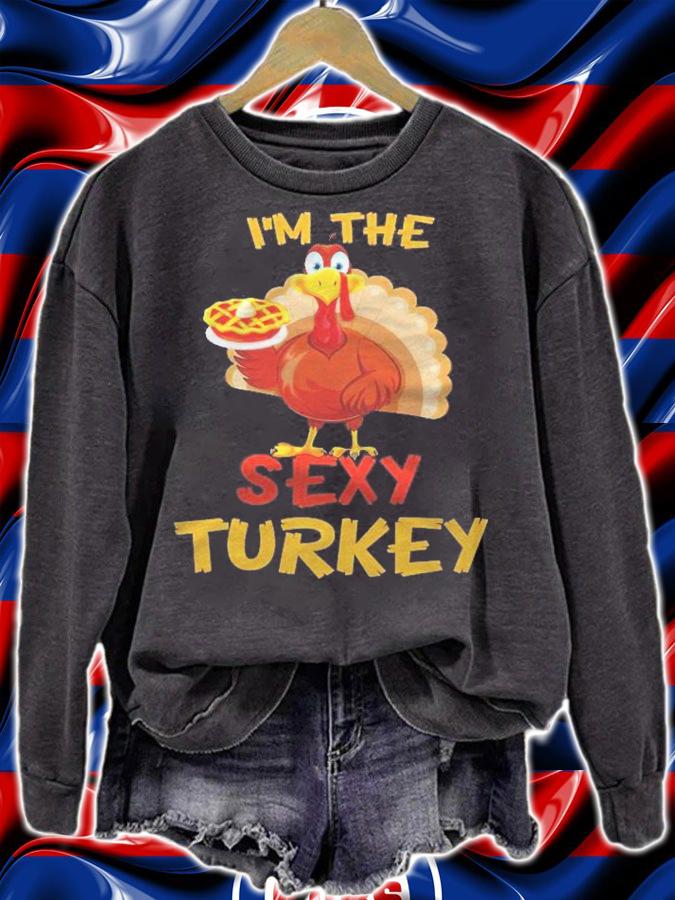 Sexy Turkey Matching Group Thanksgiving Party Pajama Shirt sweatshirt