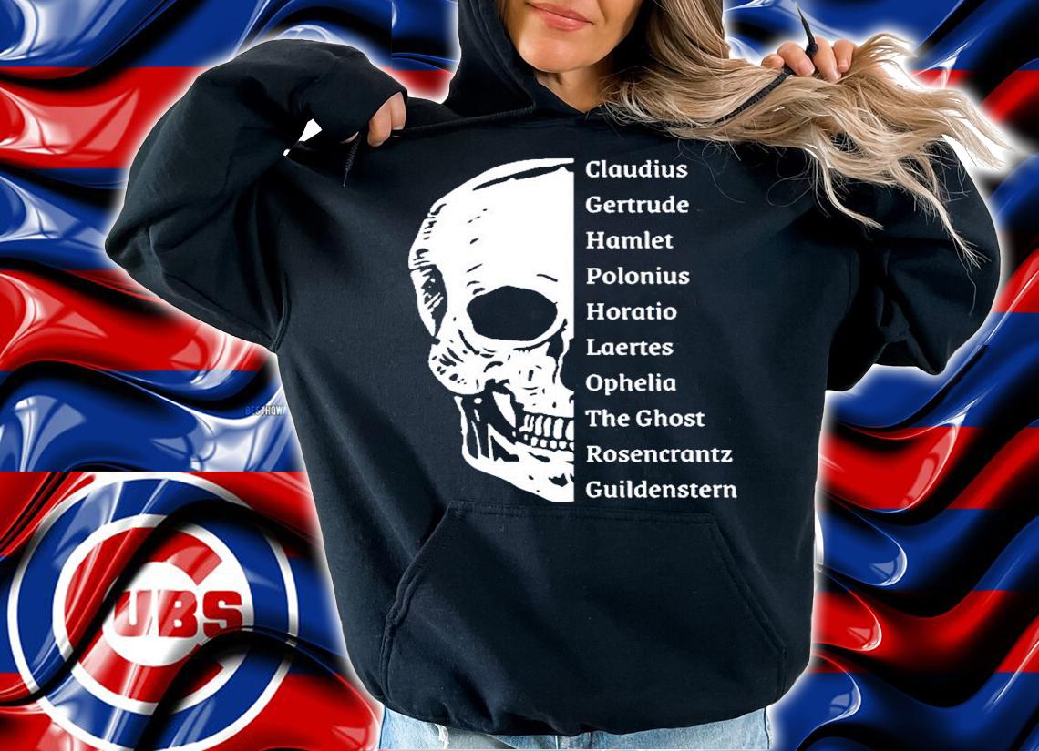 Shakespeares Hamlet Cast & Skull T-Shirt