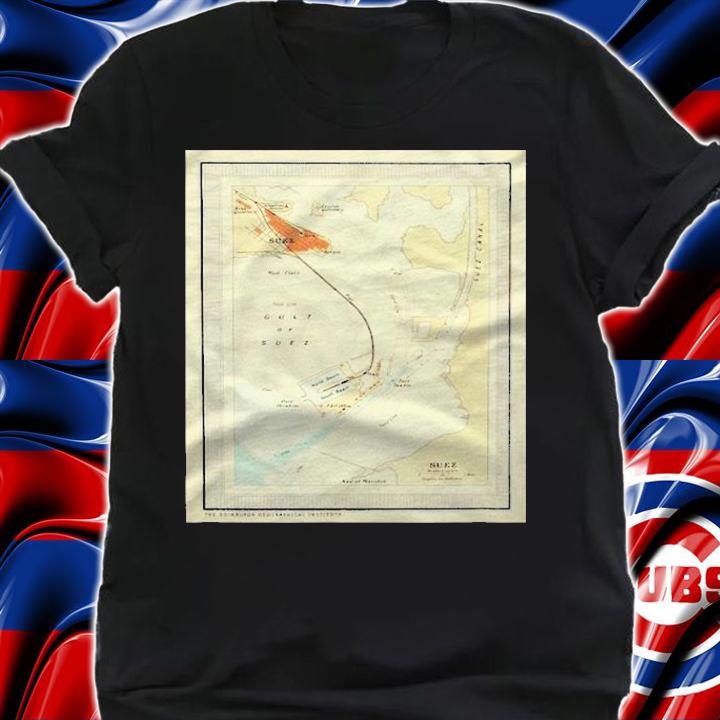 Suez Canal Map Egypt Waterway Channel Shirt shirt