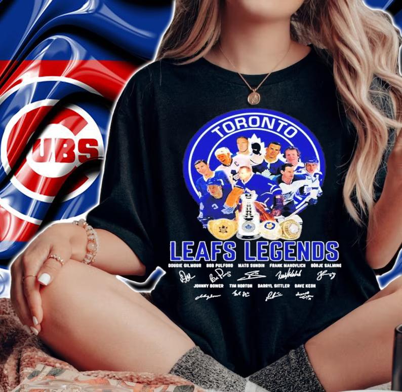 Toronto Maple Leafs Legends Signatures t-shirt woman shirt