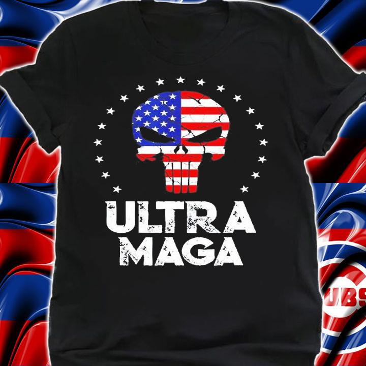Ultra Maga Vintage American Flag Ultra T-Shirt