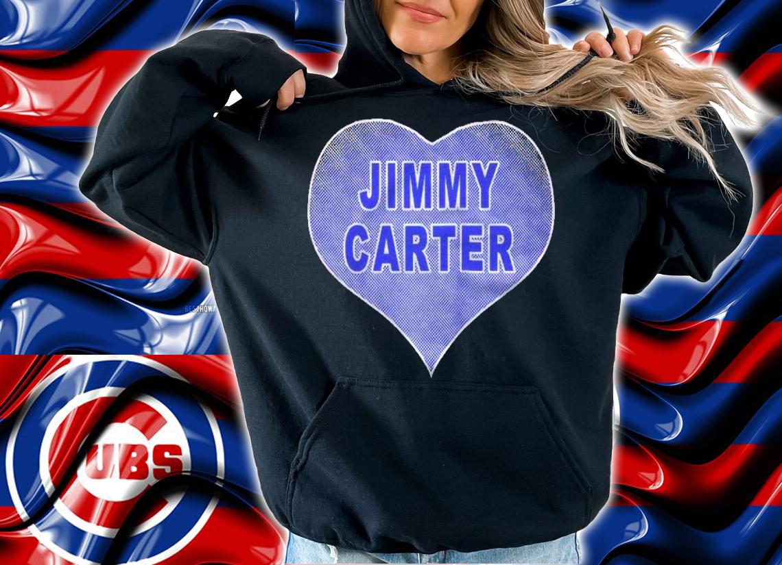 I Love President Jimmy Carter Heart Raglan Baseball Shirt