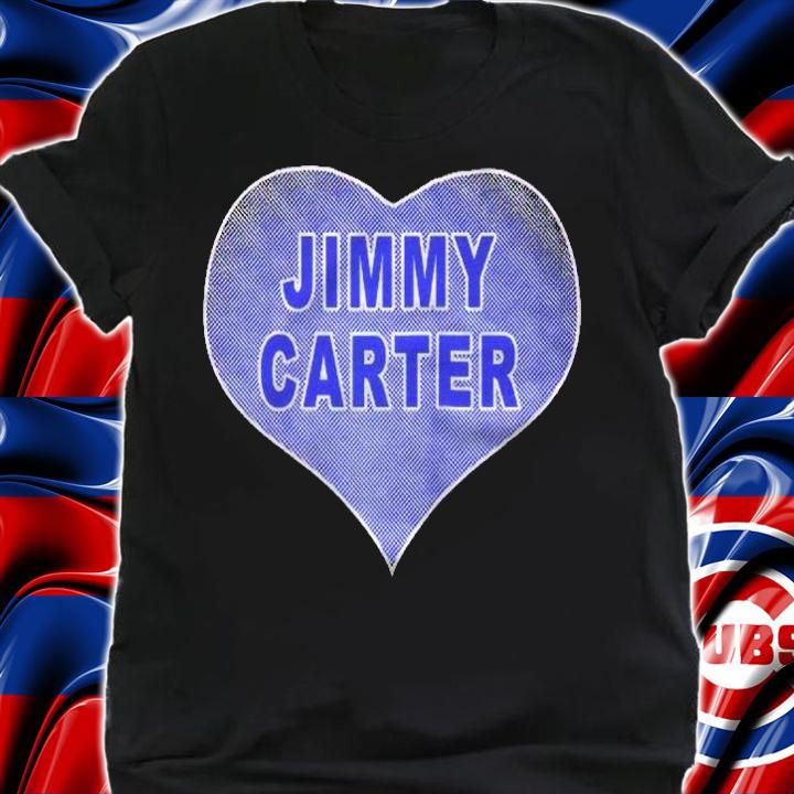I Love President Jimmy Carter Heart Raglan Baseball Shirt