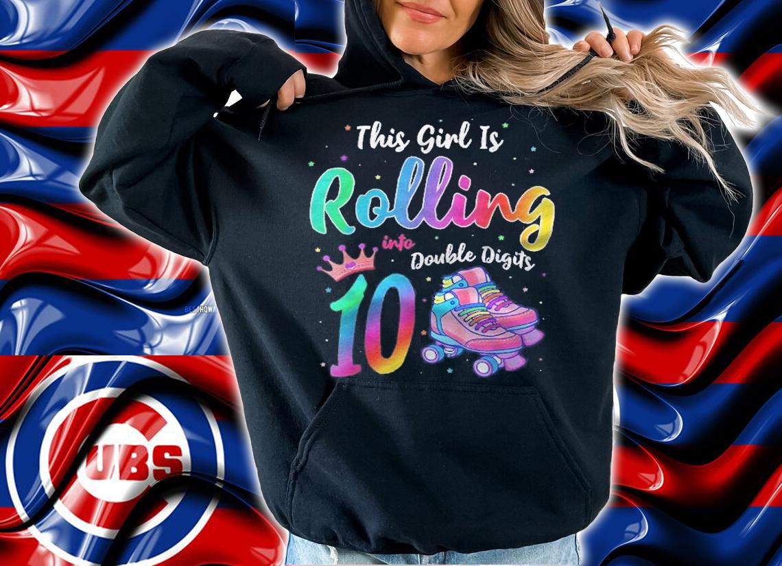 Kids Roller Skate Birthday Double Digits Shirt 10 Years Old Shirt hoodie