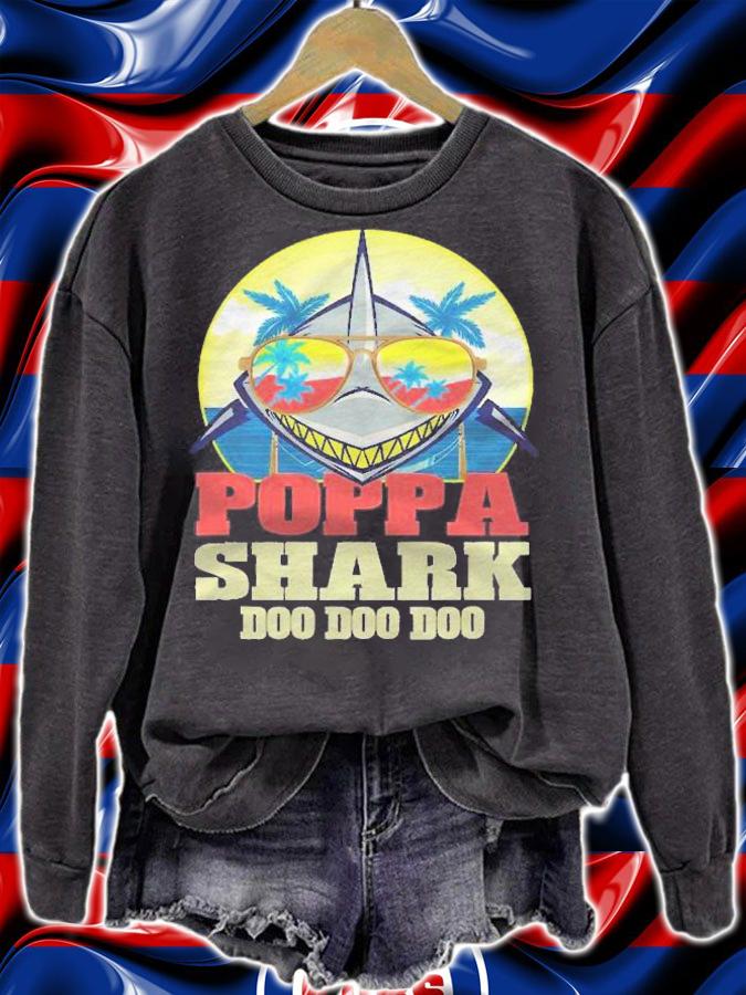 Poppa Shark Men Tee Doo Doo Doo Shirt