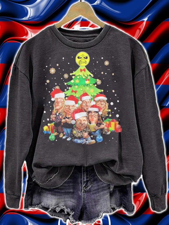 Santa Iron Maiden Chibi Christmas Tree Shirt sweatshirt