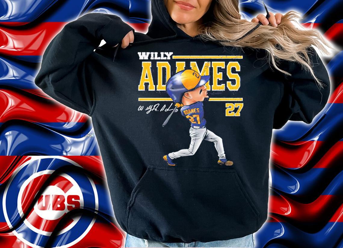 Willy Adames Milwaukee Cartoon Baseball Signatures Shirt