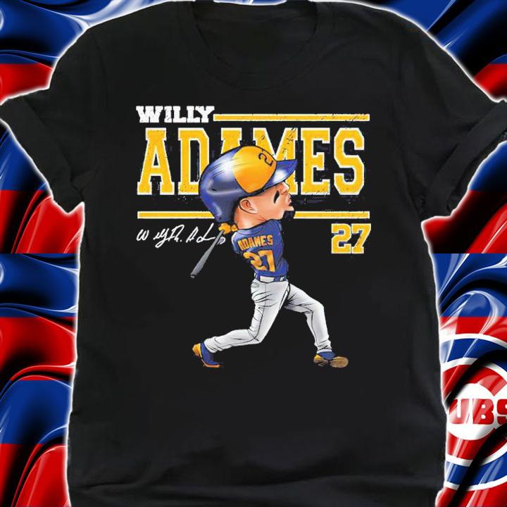 Willy Adames Milwaukee Cartoon Baseball Signatures Shirt