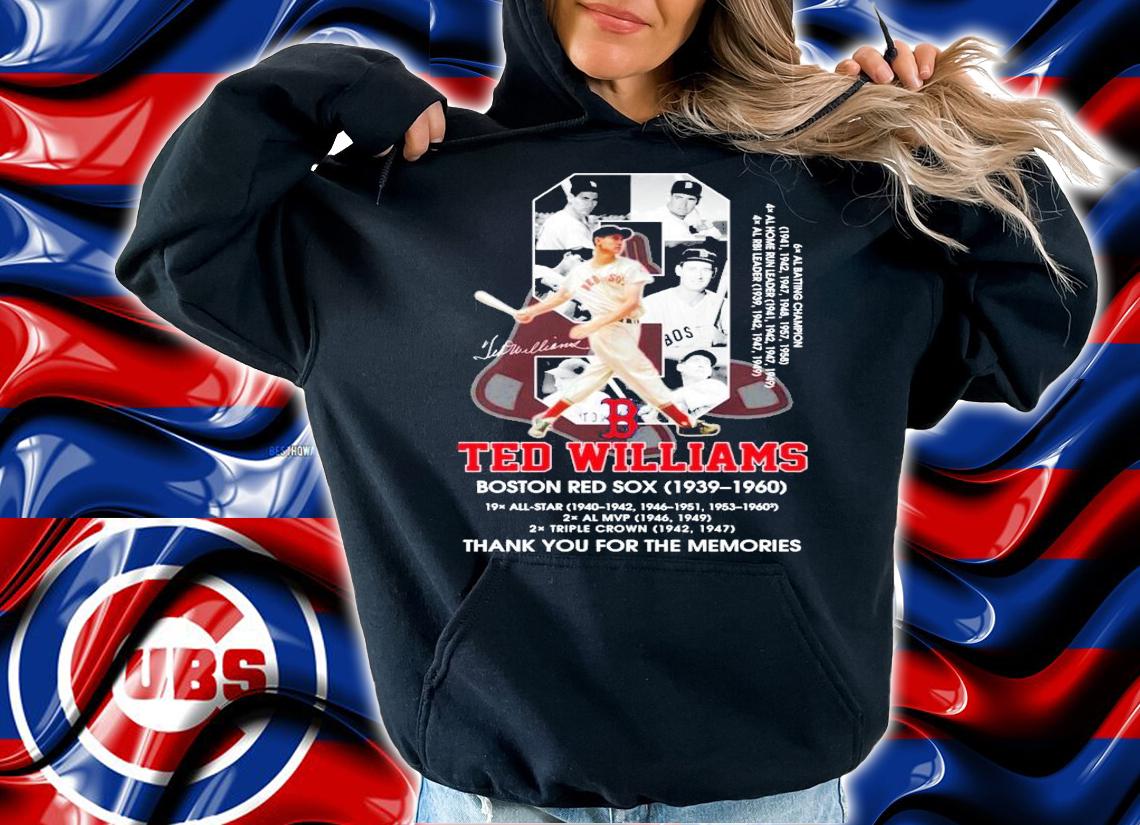 9 Ted Williams Boston Red Sox 1939 1960 t-shirt hoodie
