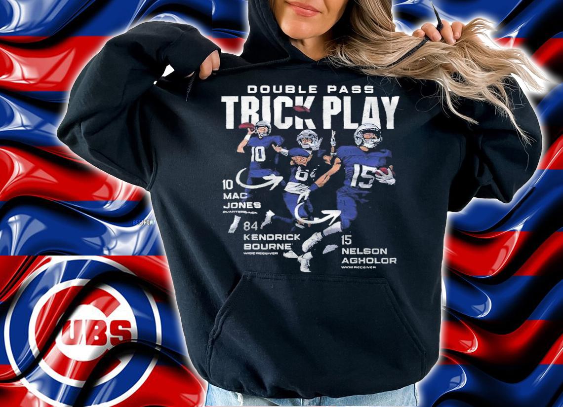 Mac Jones Kendrick Bourne And Nelson Agholor Trick Pass New England Football Shirt hoodie