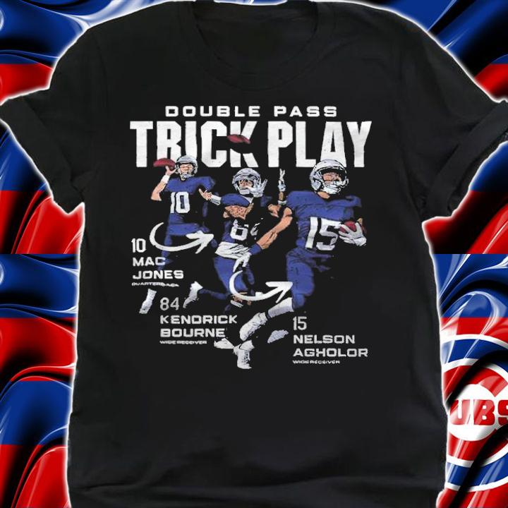 Mac Jones Kendrick Bourne And Nelson Agholor Trick Pass New England Football Shirt shirt