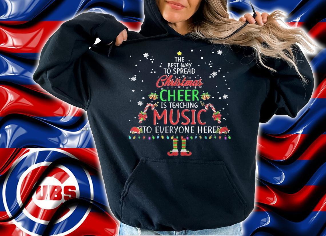 Music Teacher Christmas Shirt  Elf Christmas Cheer Shirt hoodie