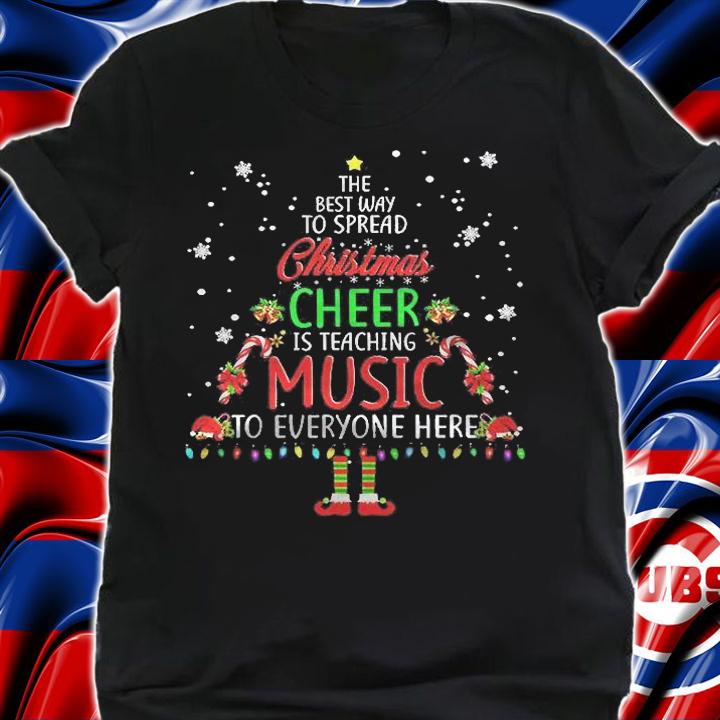Music Teacher Christmas Shirt  Elf Christmas Cheer Shirt shirt
