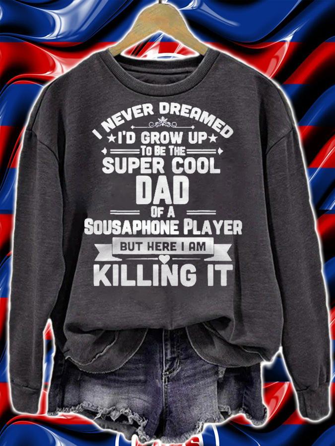 Super Cool Dad Of A Sousaphone Player Marching Band Shirt