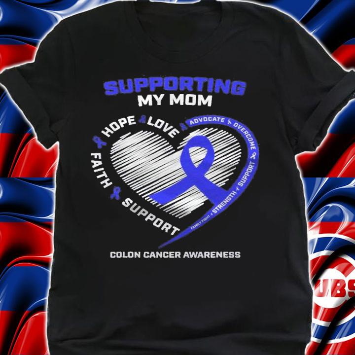 Women Men Kids Support Mom Colon Cancer Awareness Products Shirt shirt