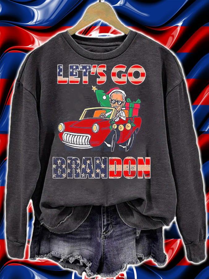 Christmas Let's Go Branson Brandon Ugly Xmas Santa Joe Biden T-Shirt sweatshirt