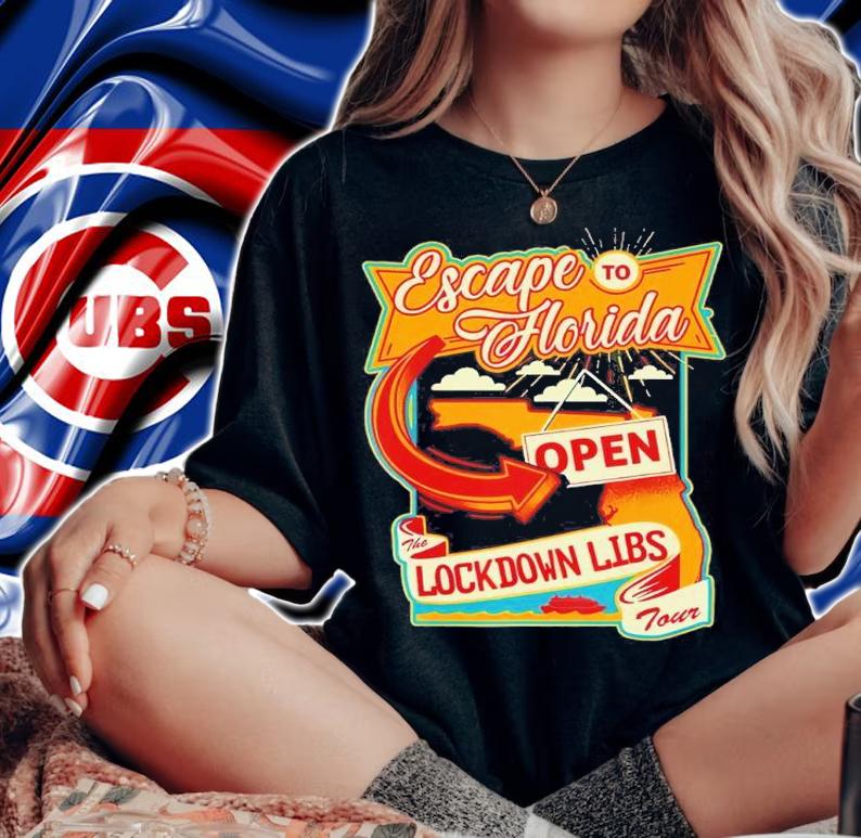 Escape To Florida Open Lockdown Libs Shirt woman shirt