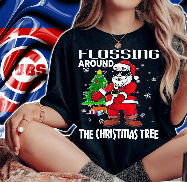 Flossing Around The Christmas Tree Floss Like A Boss Shirt T-Shirt woman shirt