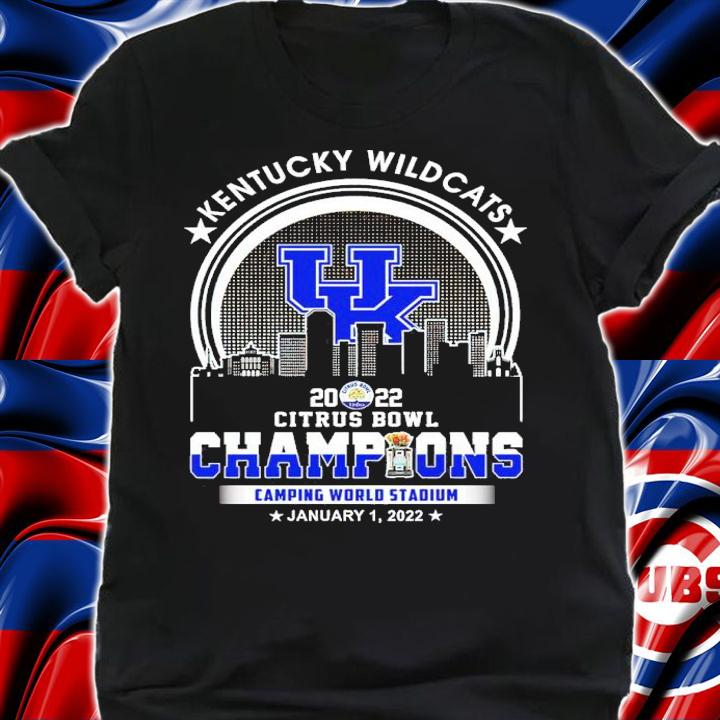 Kentucky Wildcats 2022 Citrus Bowl Champions Camping World Stadium January 1 2022 Shirt shirt