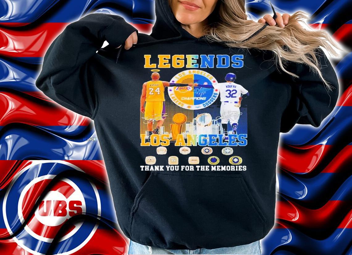 Legend Los Angeles Kobe Bryant Vs Sandy Koufax Signatures Thank You For The Memories Shirt hoodie