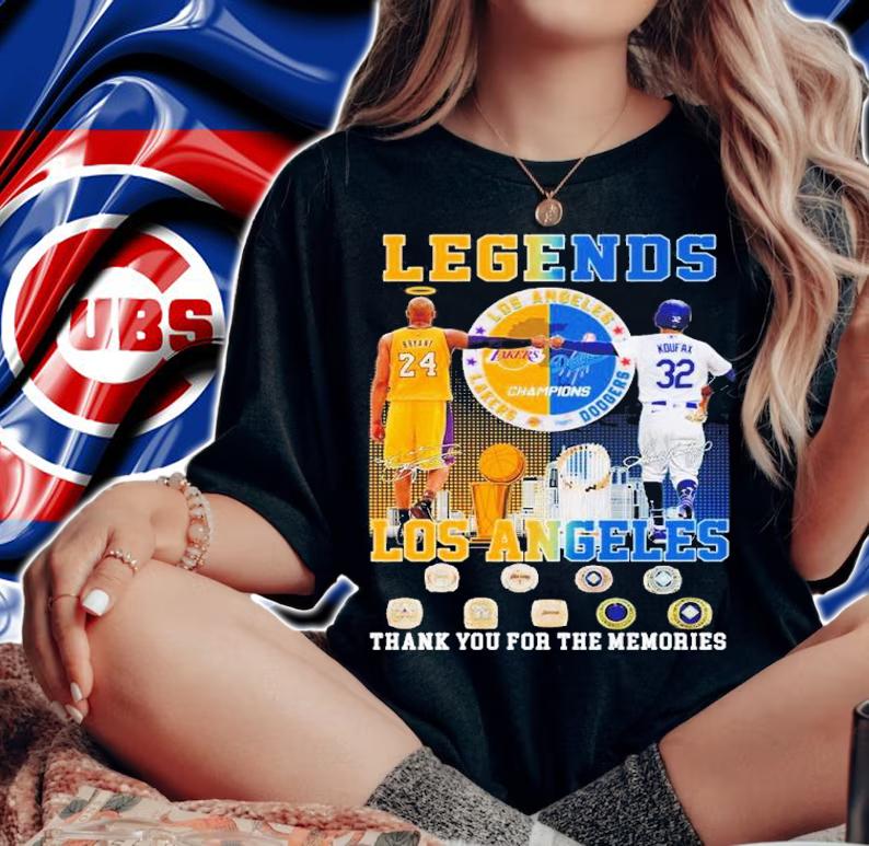 Legend Los Angeles Kobe Bryant Vs Sandy Koufax Signatures Thank You For The Memories Shirt woman shirt