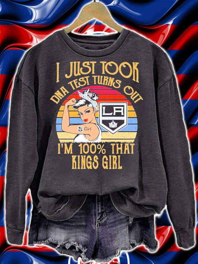 Los Angeles I Just Took Dna Test Turns Out I'm 100% That Kings Girl Vintage Shirt sweatshirt