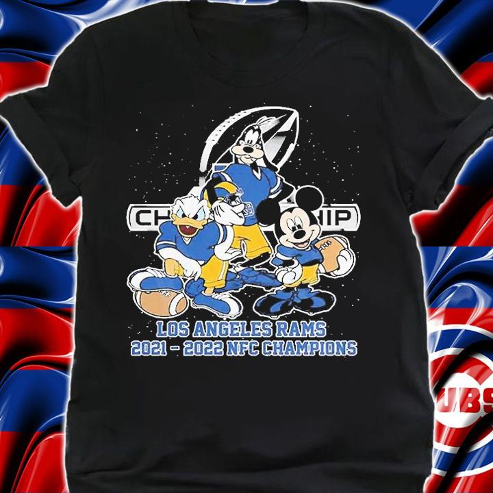 Mickey and Friends Los Angeles Rams 2021 2022 NFC Champions T-Shirt shirt