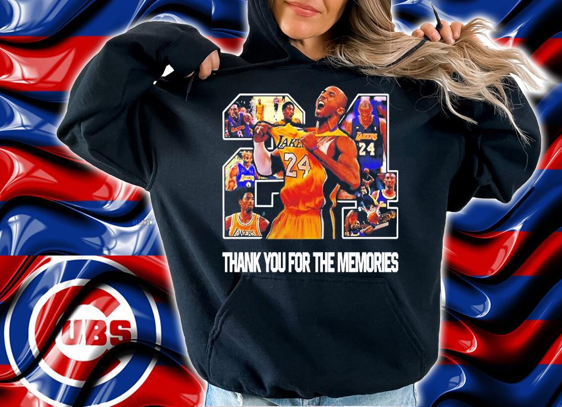 Paul George Kobe Bryant 24 Thank You For The Memories T-Shirt