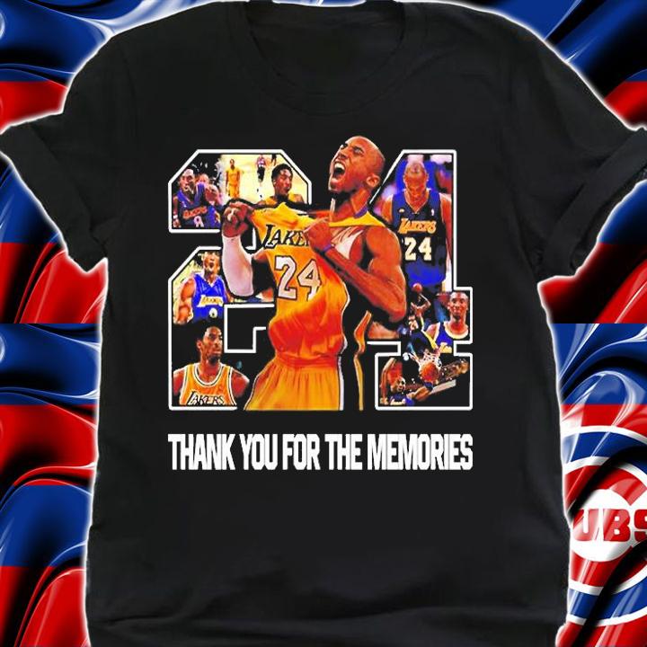 Paul George Kobe Bryant 24 Thank You For The Memories T-Shirt