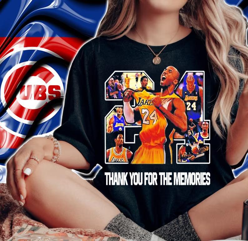 Paul George Kobe Bryant 24 Thank You For The Memories T-Shirt