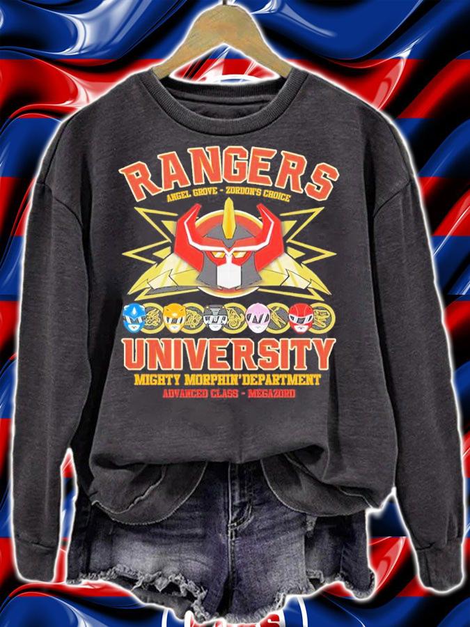 Rangers University Mighty Morphin' Department Advanced Class Shirt sweatshirt
