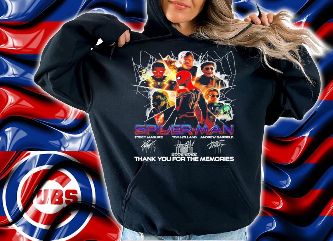 Spider-Man 2002 2022 Signatures Thank You For The Memories Shirt hoodie