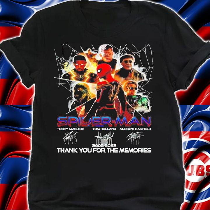 Spider-Man 2002 2022 Signatures Thank You For The Memories Shirt shirt