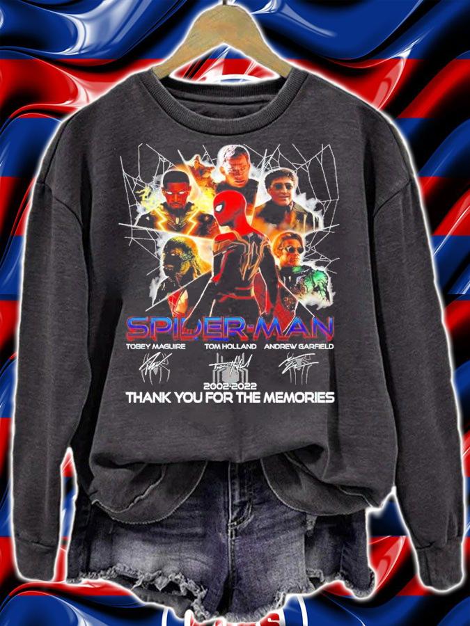 Spider-Man 2002 2022 Signatures Thank You For The Memories Shirt sweatshirt